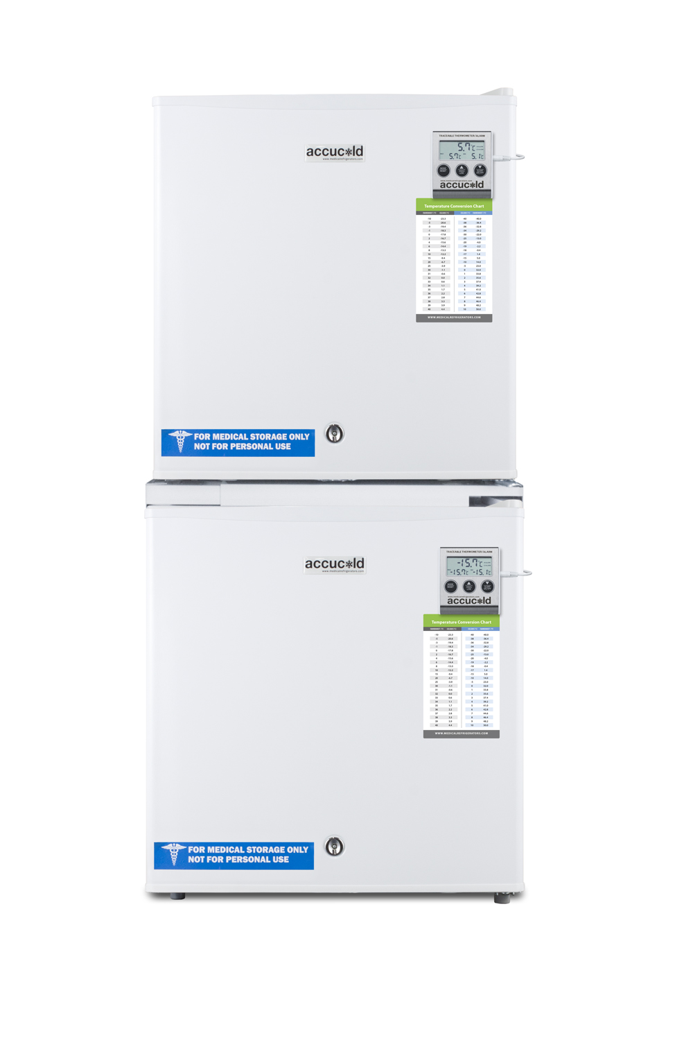 Compact all-freezer for general purpose use, manual defrost with lock